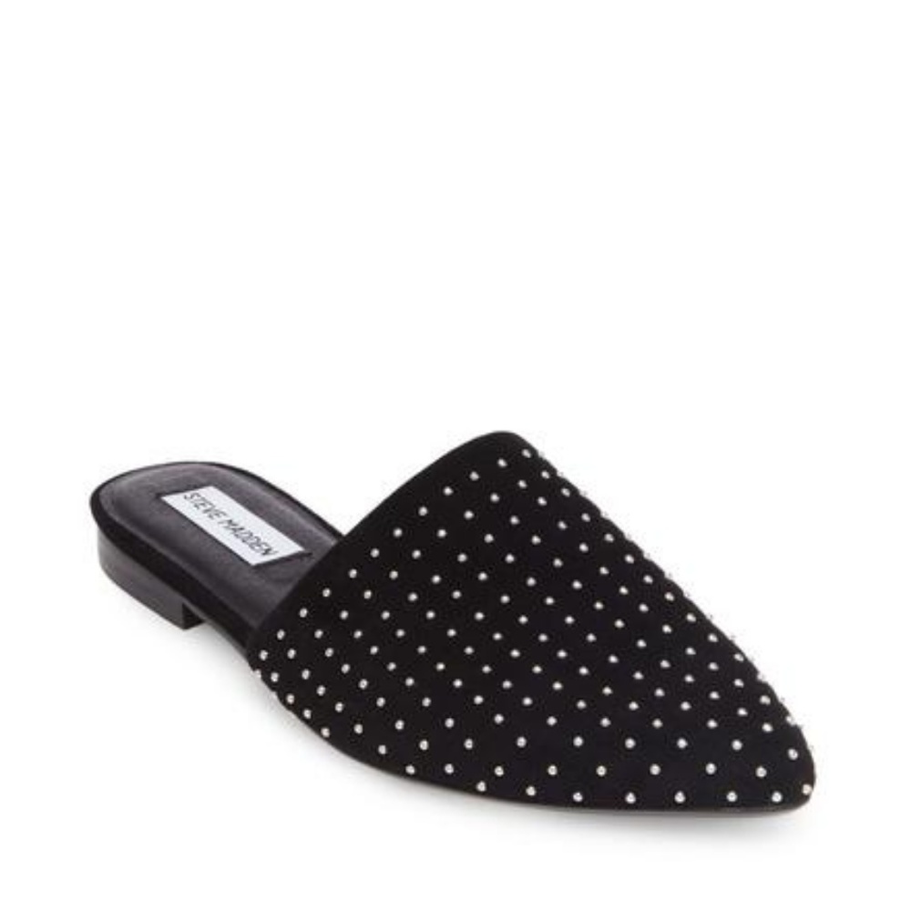Steve Madden Suede Studded Mules